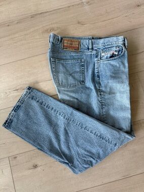 Vintage DIESEL INDUSTRY Straight Button Fly Jeans RR55 Made in Italy
